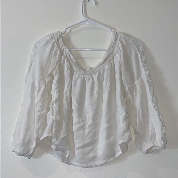 Hollister M off the shoulder flowey shirt - Picture 1 of 5